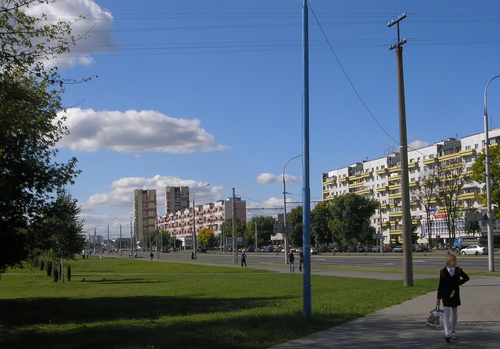 Blocks of Flats with new colour schemes., Минск