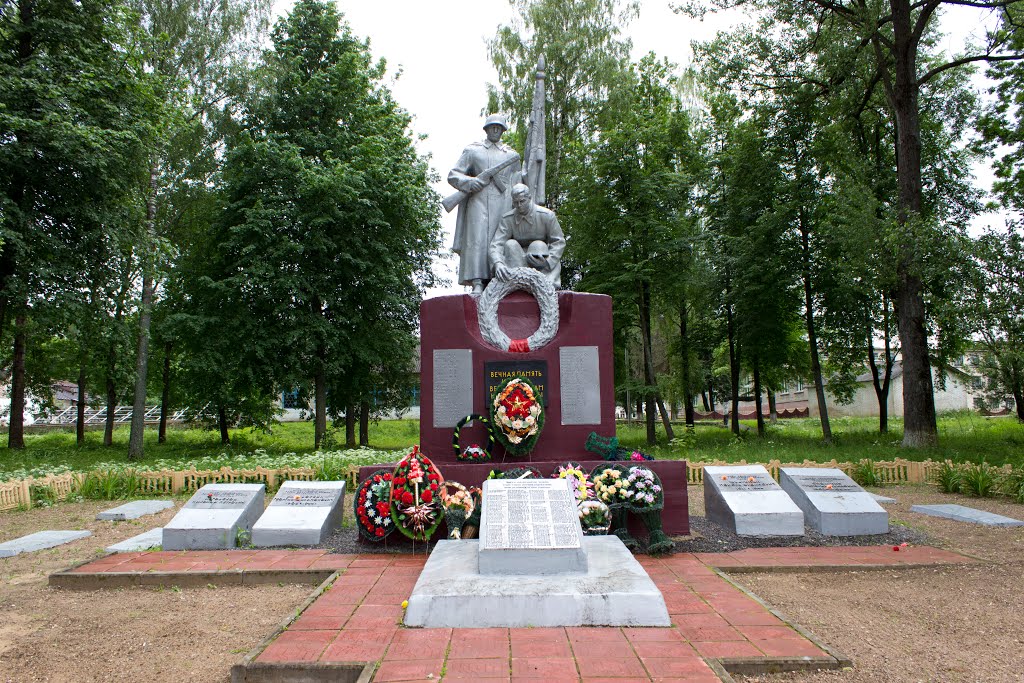 Бешенковичи. Памятник воинам погибшим при освобождении Бешенковического района, Бешенковичи