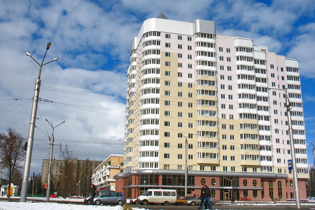 New house at Budaŭnikoŭ street, Витебск