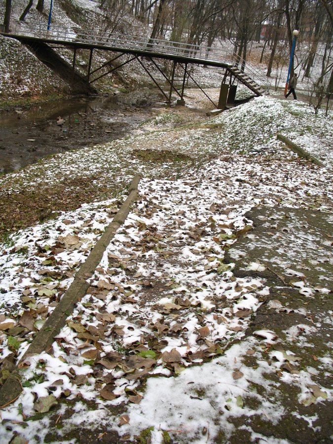 The broken path near Dunaj streem in Viciebsk, Витебск