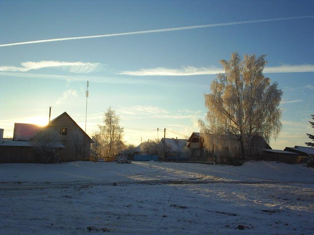 Зимнее утро, Городок