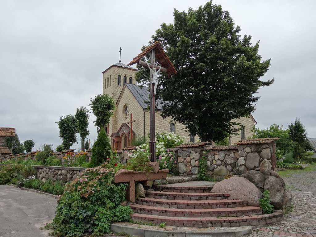 catholic church in Dokšycy /  kaścioł u Dokšycach, Докшицы