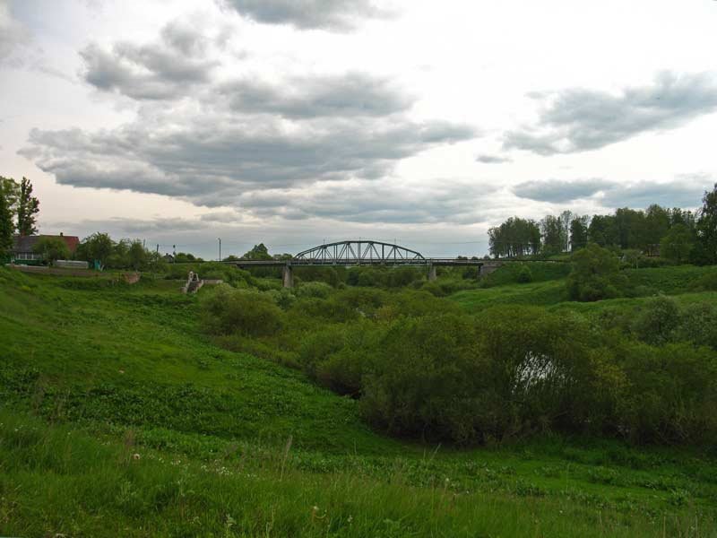 Bridge over Drujka river in Druja, Друя
