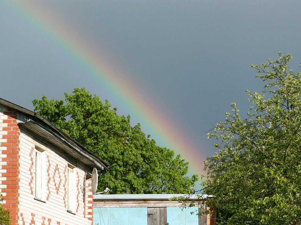 Rainbow over the house of my parents, Друя
