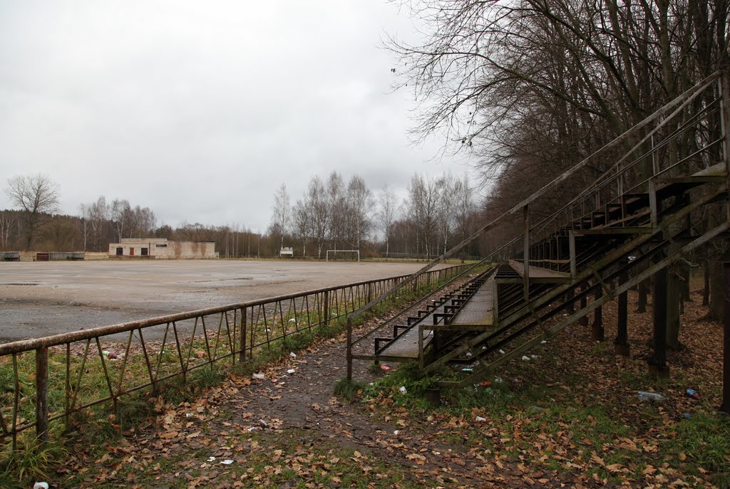 Стадион для игры в мотобол (или то, что от него осталось), Новополоцк