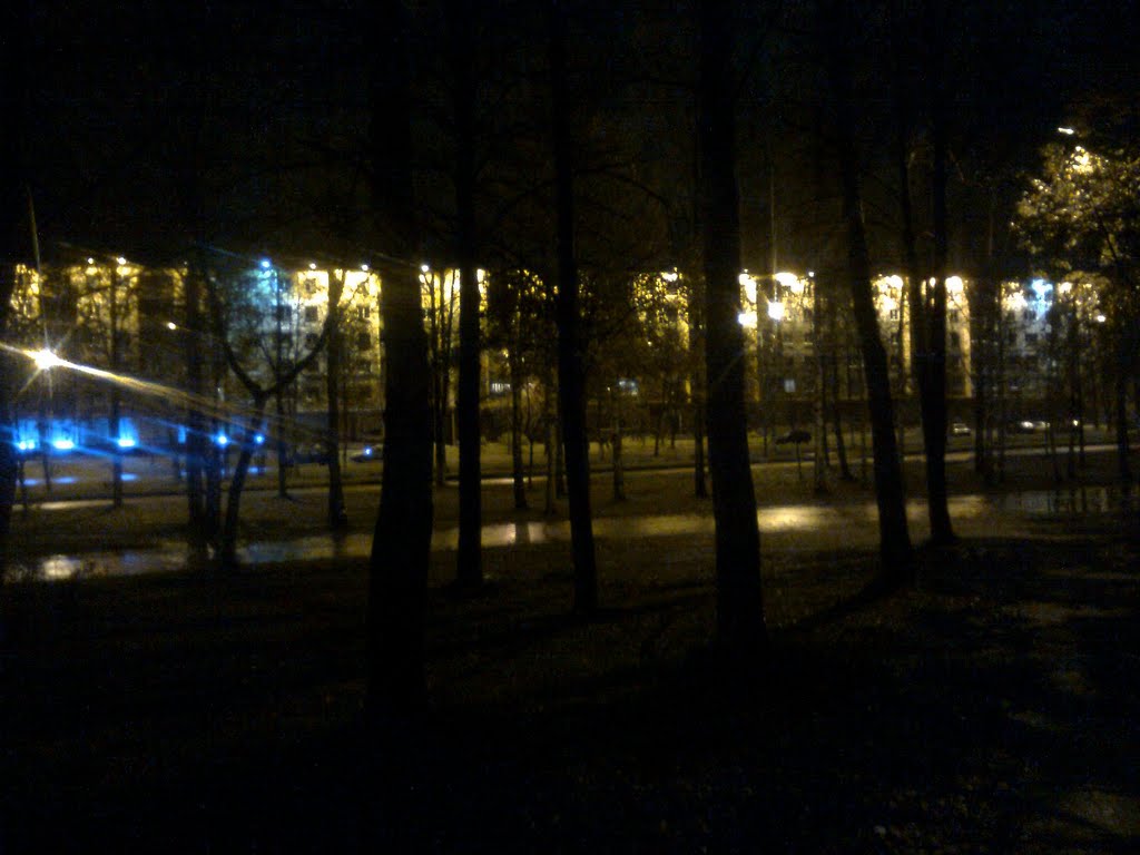 ночной город, Новополоцк