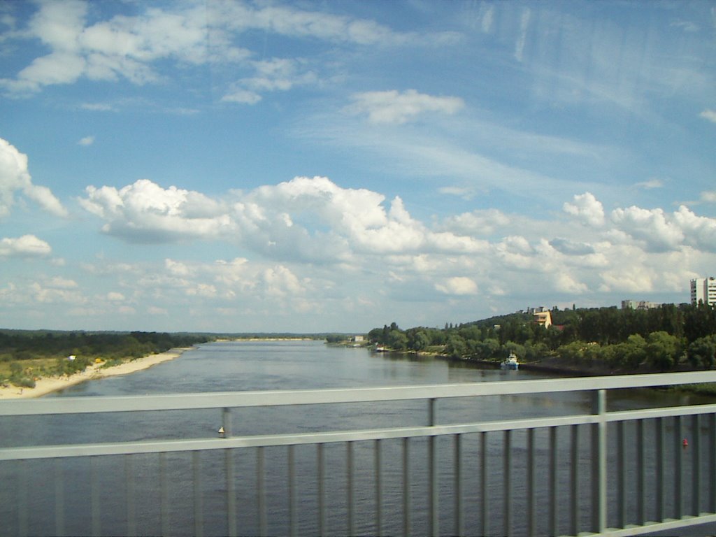 View from a bridge, Мозырь
