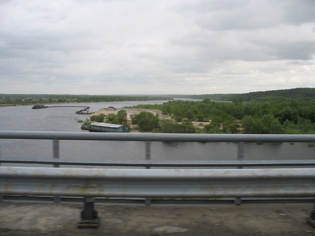 View to the Prypyat river.Deepening of the channel., Октябрьский
