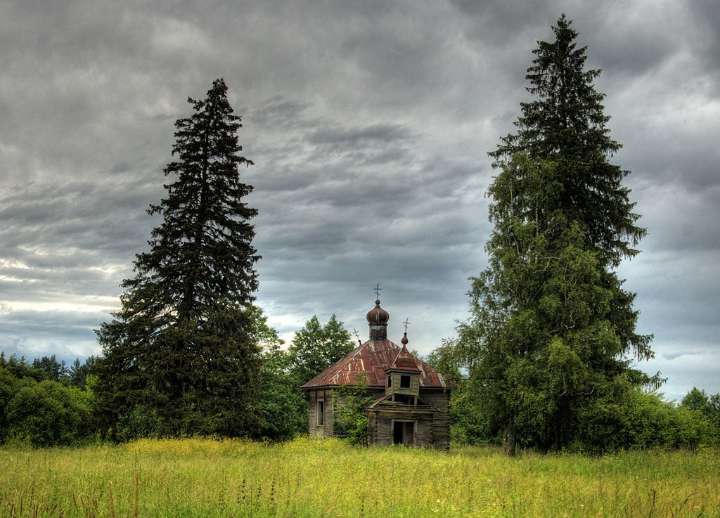Деревянная церковь в деревне Ляховичи, Козловщина