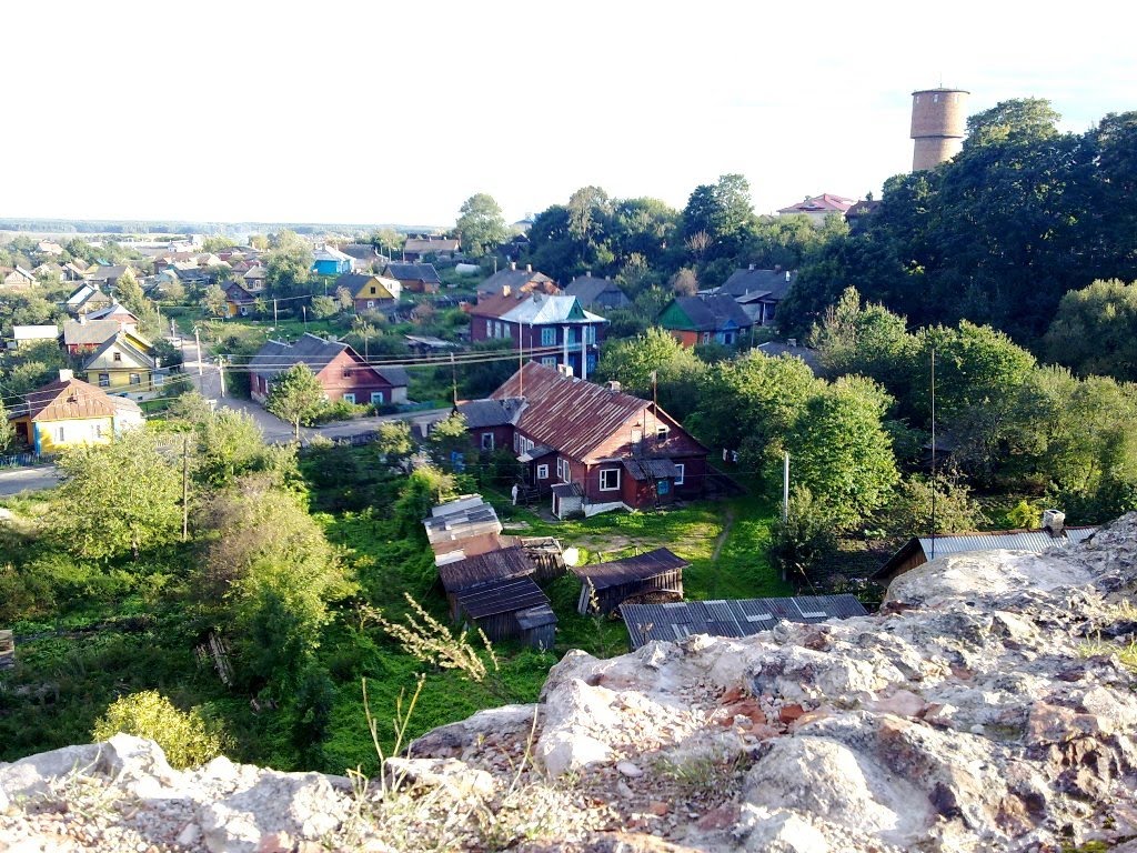 Navahradak, town view from the Castle Hill, Наваградак, від на горад з Замкавай гары, Новогрудок