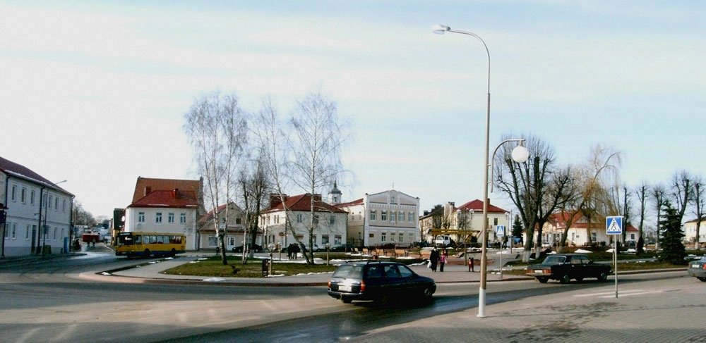 Slonim center panorama, Слоним