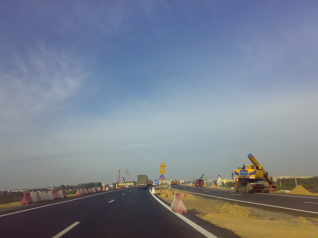 Building autostrada М-4 (on Minsk). 14/09/2012, Березино