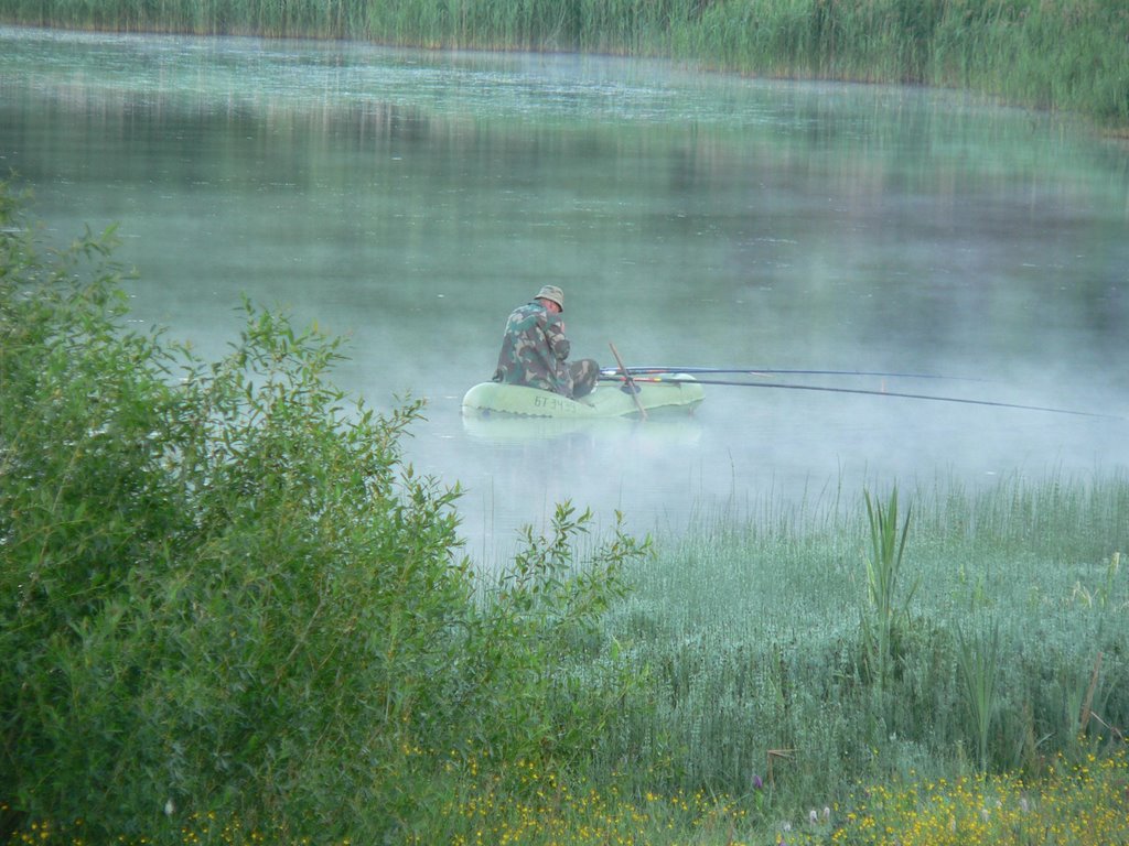 Рыболов на прудах. Июнь 2006 года., Копыль