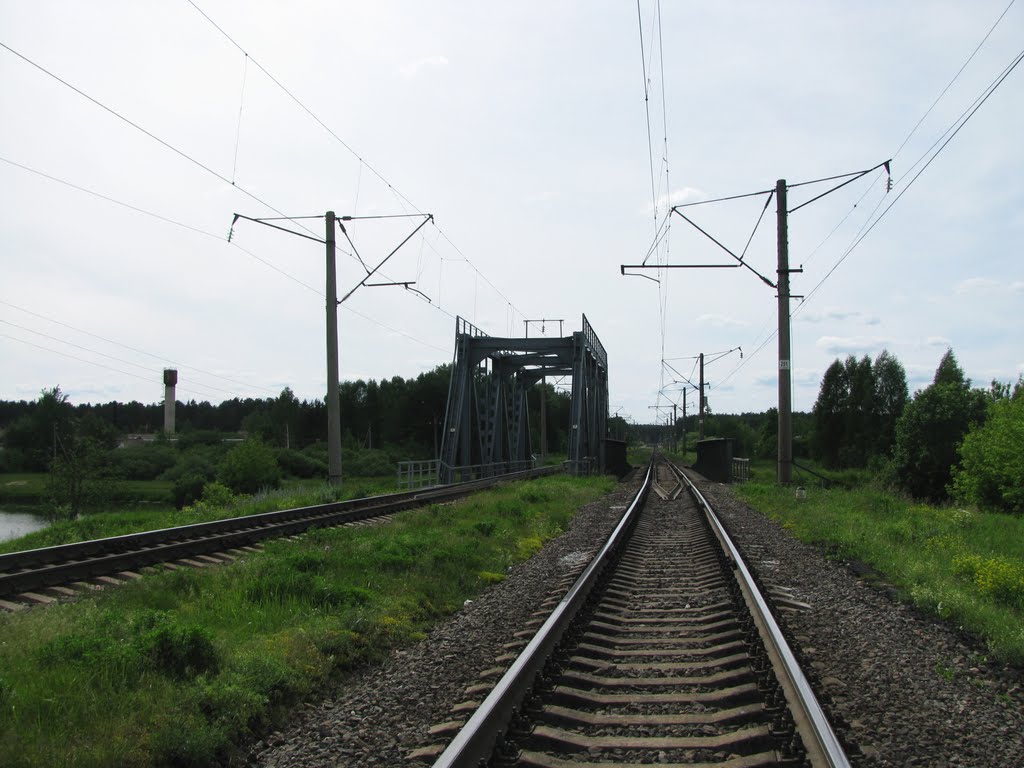 Railway bridge over Bobr, Крупки