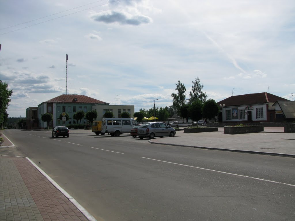 Krupki central square, Крупки