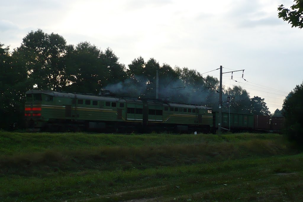 Passing train / Marina Gorka / Belarus, Марьина Горка