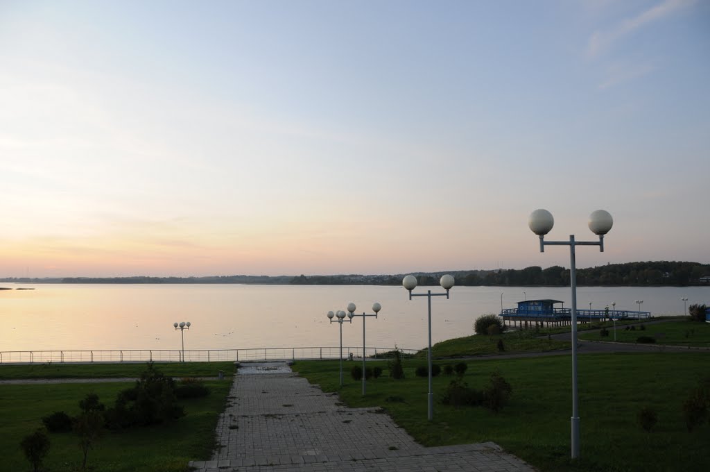 Lake view in Miadzel, Мядель