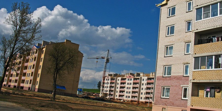 New district at the north end of Smaliavičy, Смолевичи
