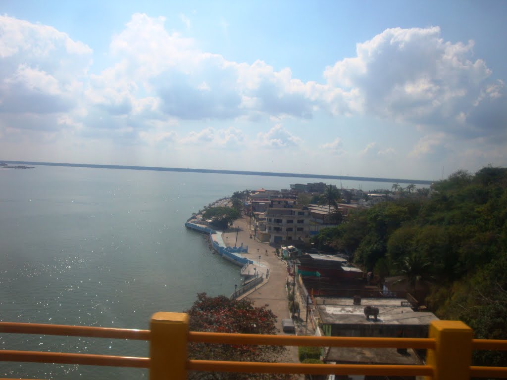 Vista del puerto desde el Puente de Alvarado, Альварадо