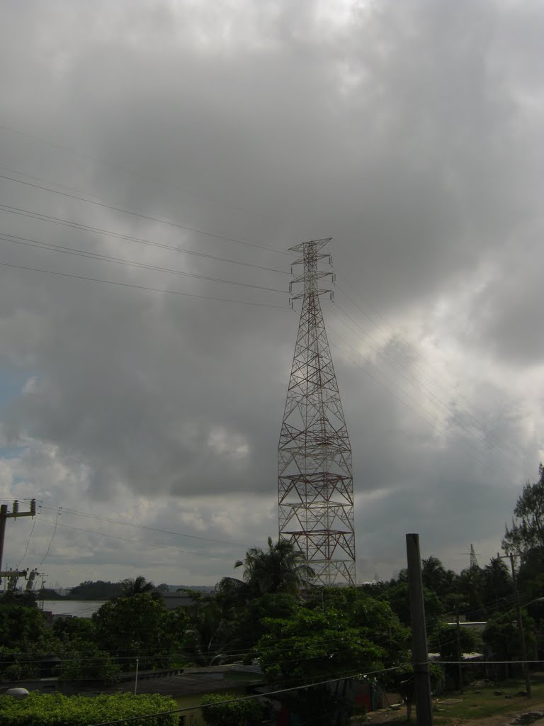 power line over Rio Coatzacoalcos, Коатцакоалькос