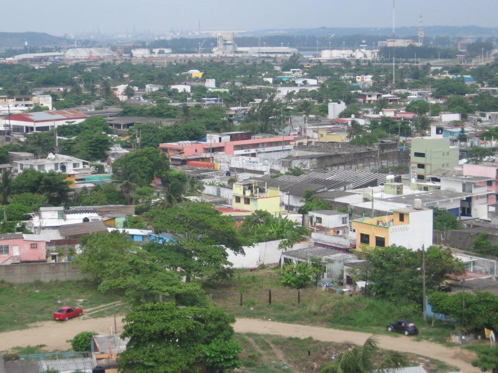 Vista aerea de Coatzacoalcos, Коатцакоалькос
