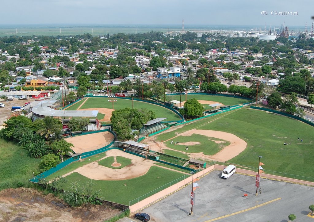 Ligas Pequeñas baseball fields. Minatitlan, Минатитлан
