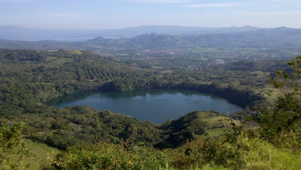 Panoramica desde el cerro del venado a Laguna encantada., Сан-Андрес-Тукстла