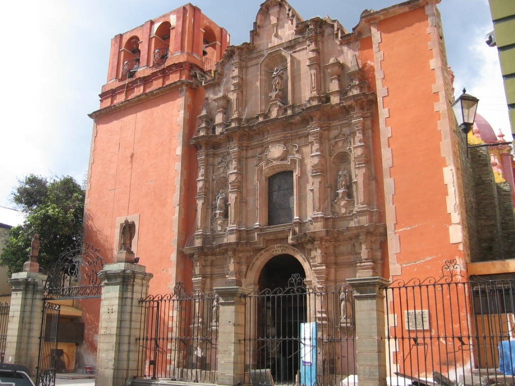 Iglesia en Guanajuato Mexico, Валле-де-Сантъяго
