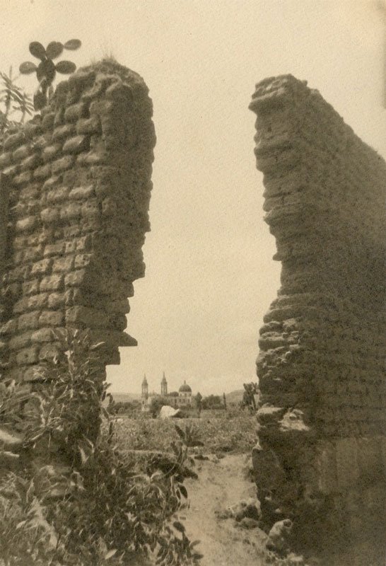 Histórica vista del Templo de los Angeles Dgo., Дуранго