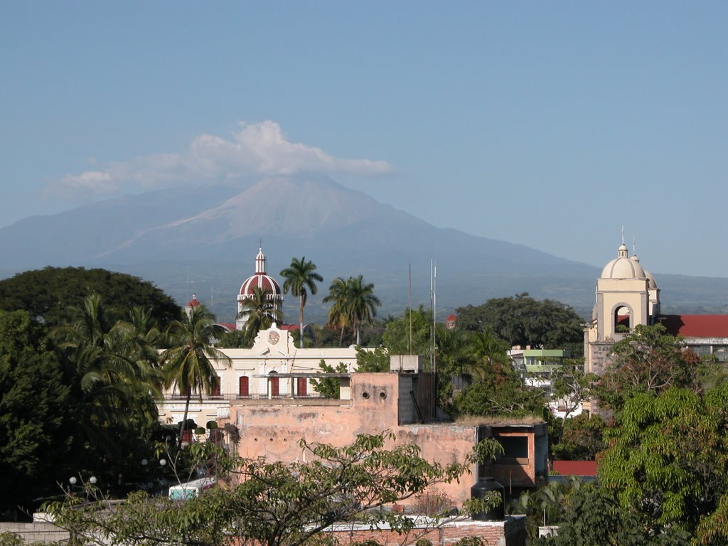 Vista del Volcán de Colima desde la capital, Колима