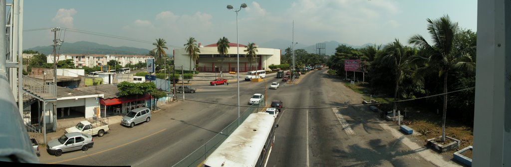 Panoramica Este del Puente Peatonal del Valle de las Garzas, Манзанилло