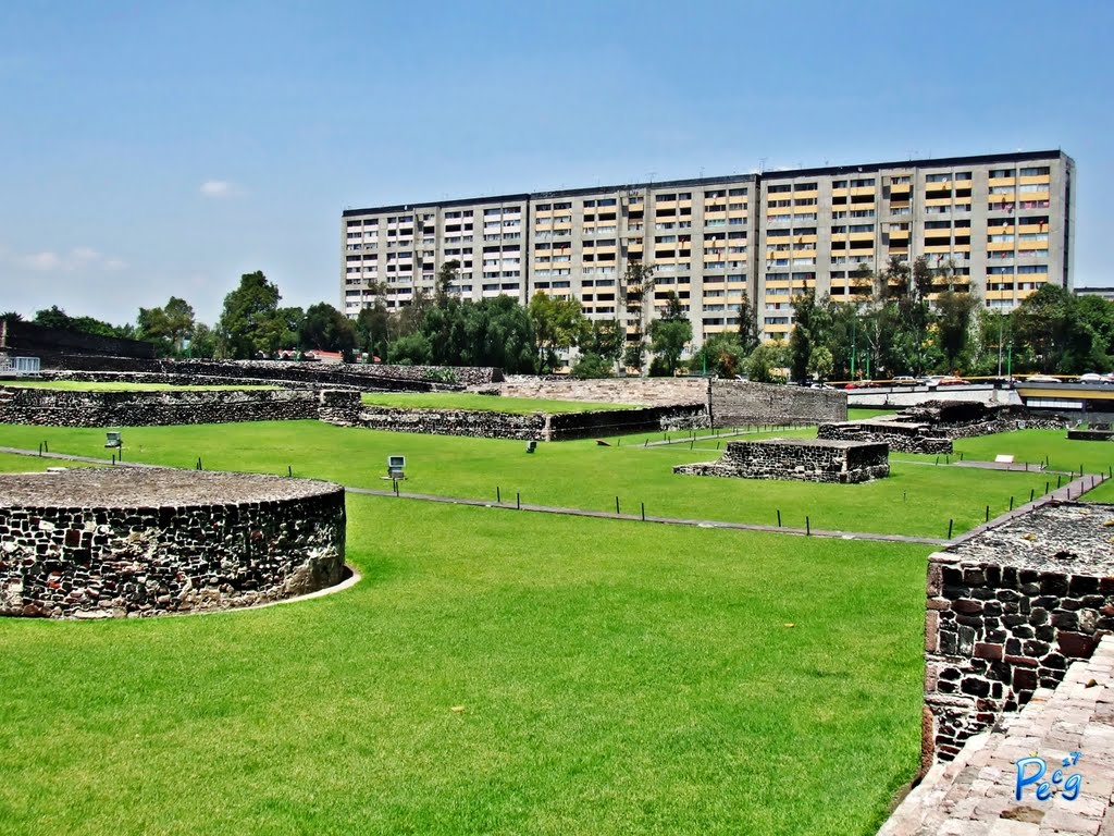 México, D.F., Delegación Cuauhtémoc, Cultura Mexica, Zona Arqueológica Tlatelolco., Наукалпан