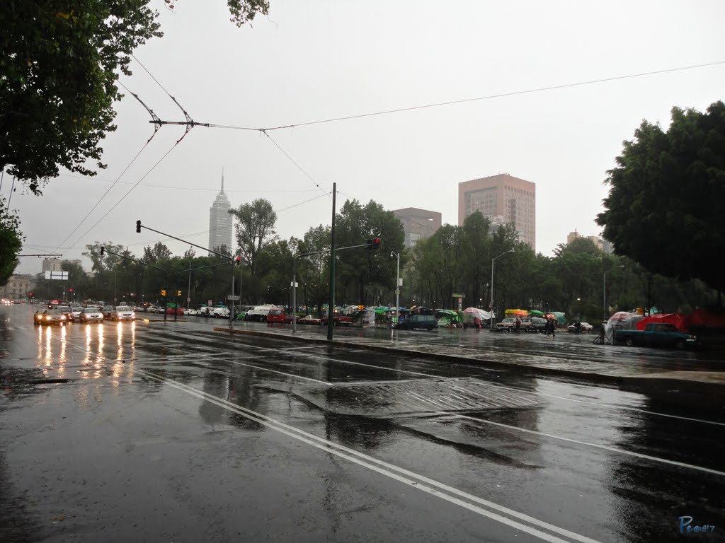Llovió recio y tupido..., Текскоко (де Мора)