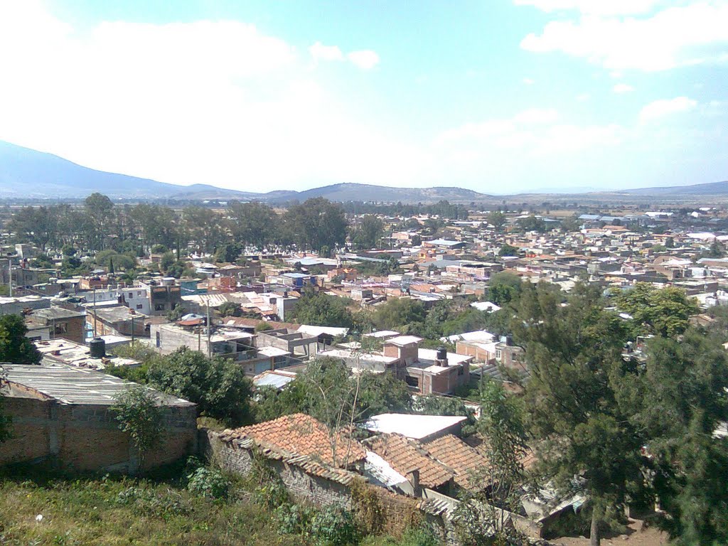 Vista al Panteon Municipal, Пуруандиро