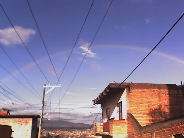 arcoiris en el centro de puruandiro, Пуруандиро