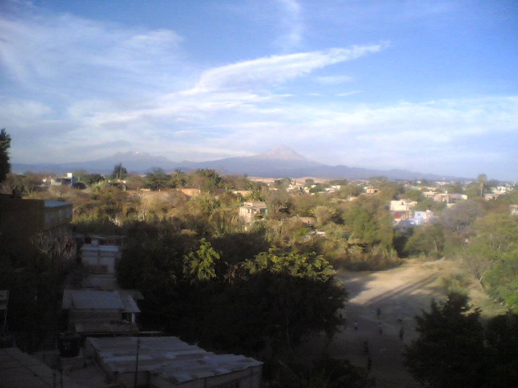 El Popocatepetl desde Cuautla, Куаутла-Морелос