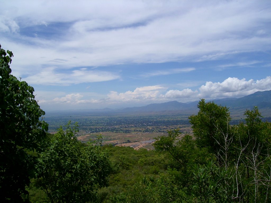 vista del valle de Oaxaca, Хуахуапан-де-Леон