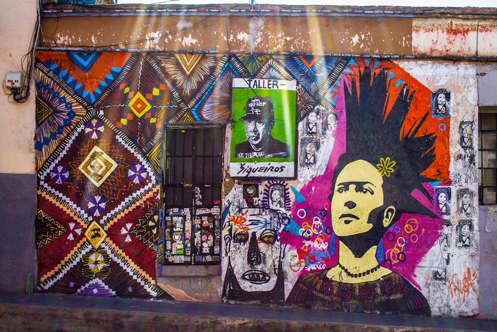 taller siqueiros, murales, oaxaca, Хуахуапан-де-Леон