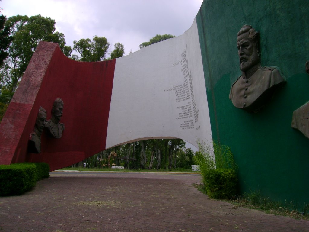 Bandera Monumental a los Combatientes de Puebla, Техуакан