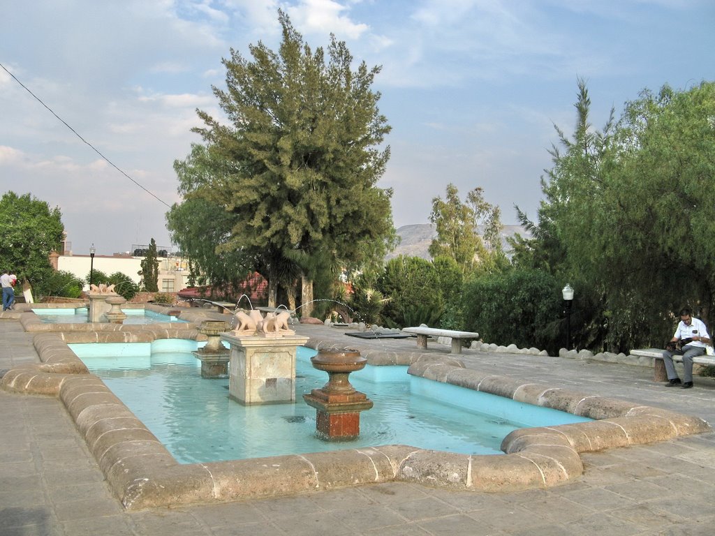 Fountain at park, Закатекас
