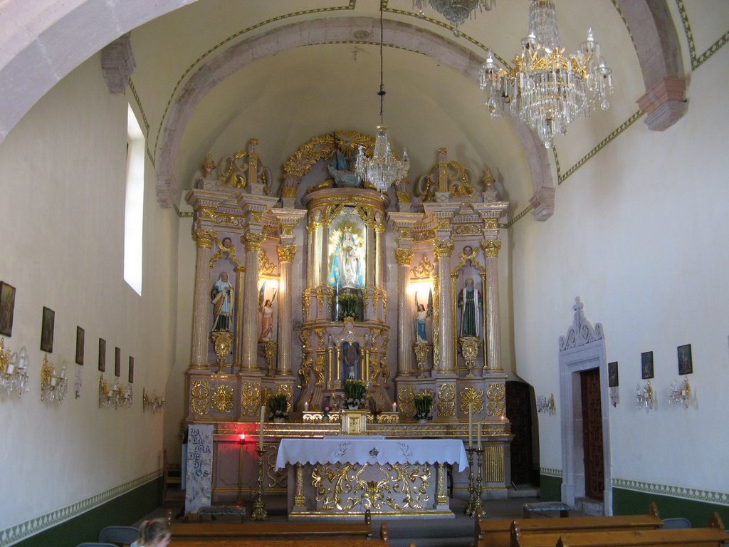 The interior of the chapel on Cerro de la Bufa mountain, Закатекас