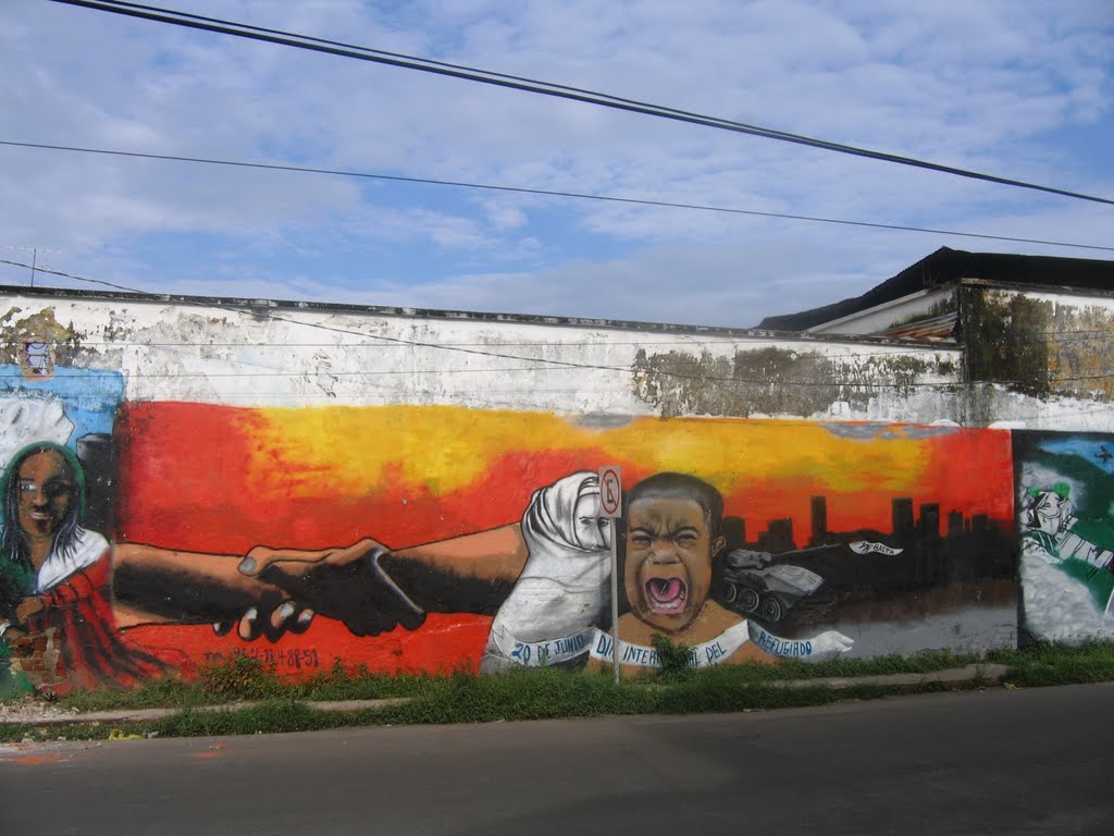 Mural del día Internacional del Refugiado, Tapachula, Chis, Тапачула
