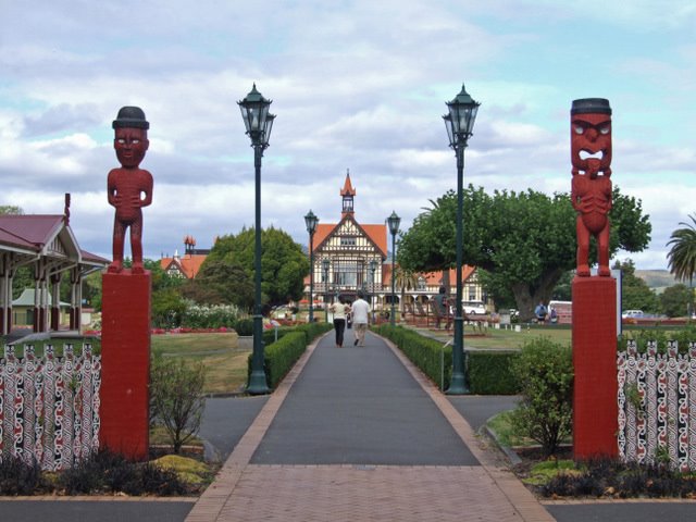 1306 Rotorua, Government Gardens, Tudor Towers, Роторуа