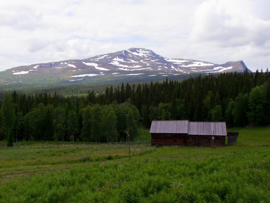 Åreskutan seen from the Fröå mine., Боде