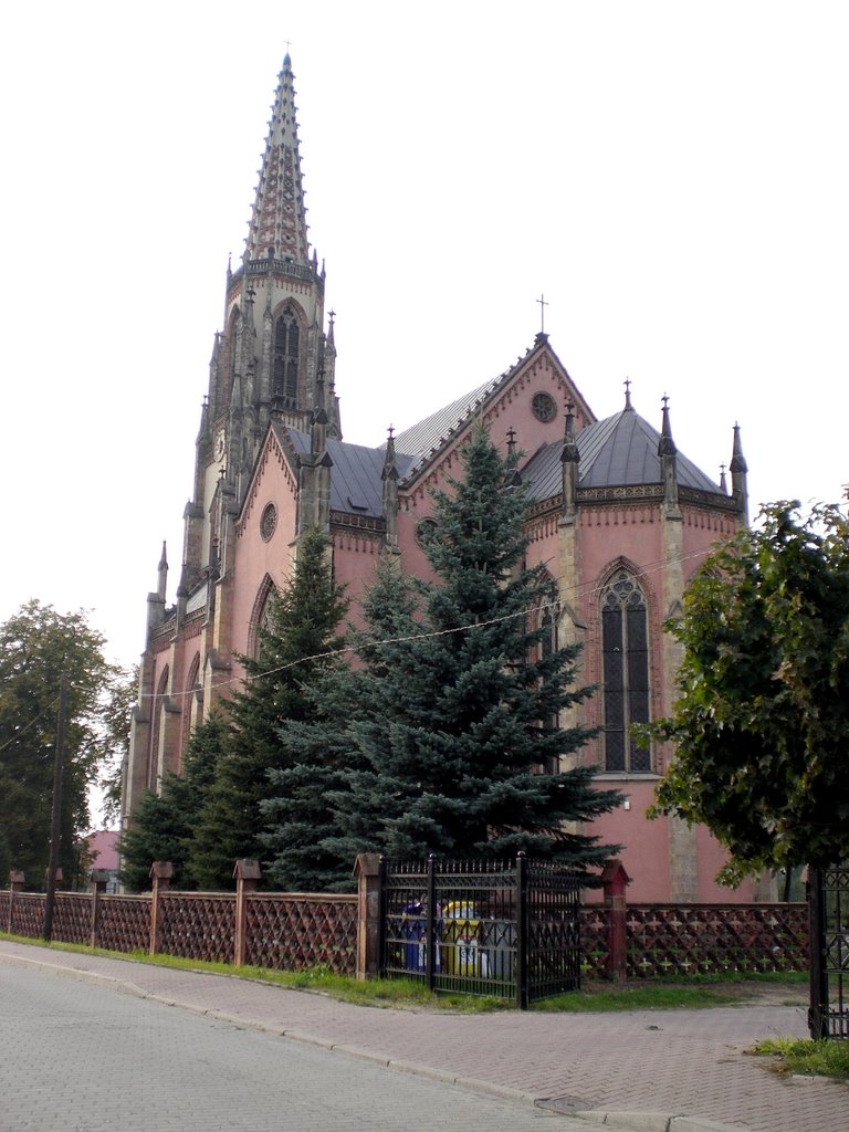 Bogatynia, ul. Kurzańska, Kościół pod Wezwaniem Najświętszej Marii Panny, Богатыня