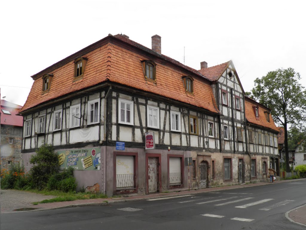 łużycki dom przysłupowy / Lusatian house, Богатыня