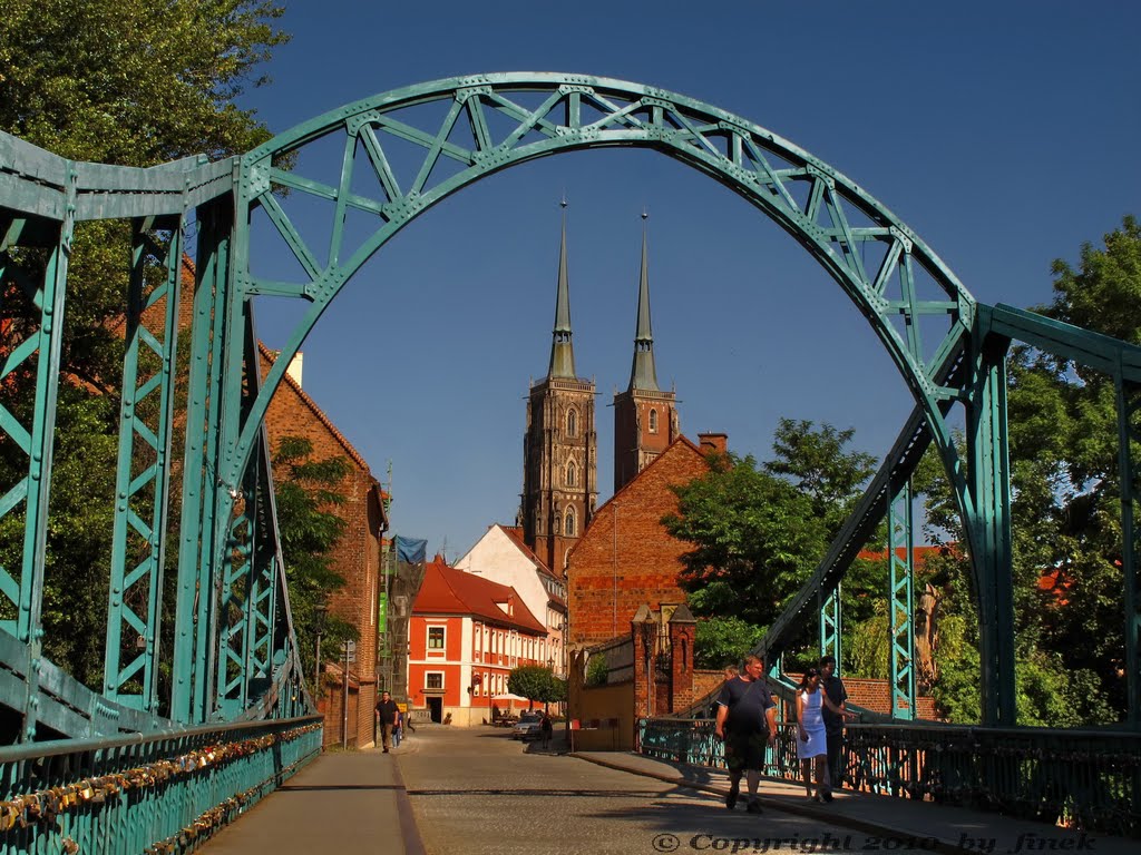 Wrocław - most  Tumski  -  the Tumski bridge, Вроцлав