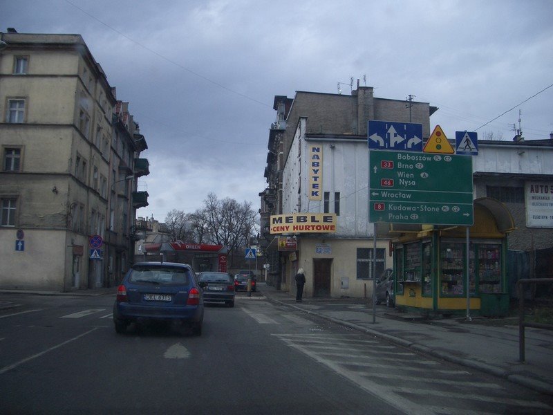 Glatz, Mälzstraße: Nach Wien, Prag, Brünn und Breslau!, Клодзко