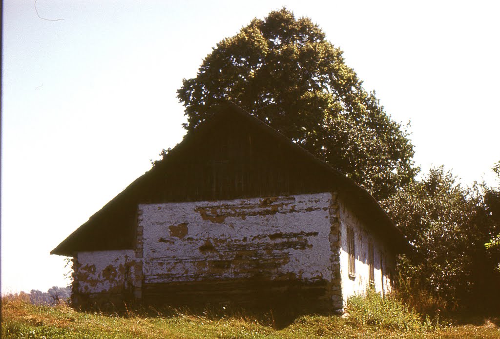 Łapanów. Stary dom - rok 1976., Бочния