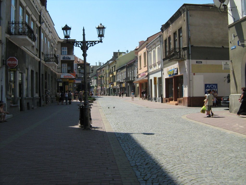 Ulica prowadząca do rynku w Gorlicach, Горлице